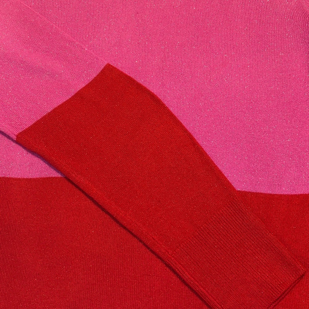 Apt. 9 Pink and Red Glittery Long Sleeve Top - Picture 6 of 6